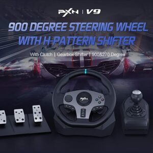 PXN PC Steering Wheel, V9 Universal Usb Car Sim 270/900