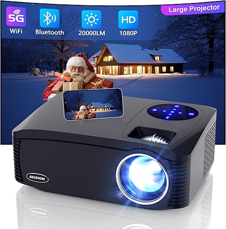 Native 1080P 5G WiFi Bluetooth Projector