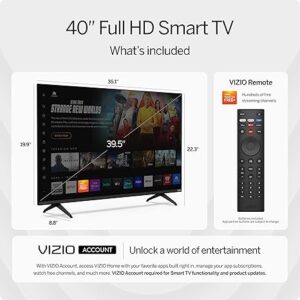 VIZIO 40-inch Full HD 1080p Smart TV with DTS Virtual